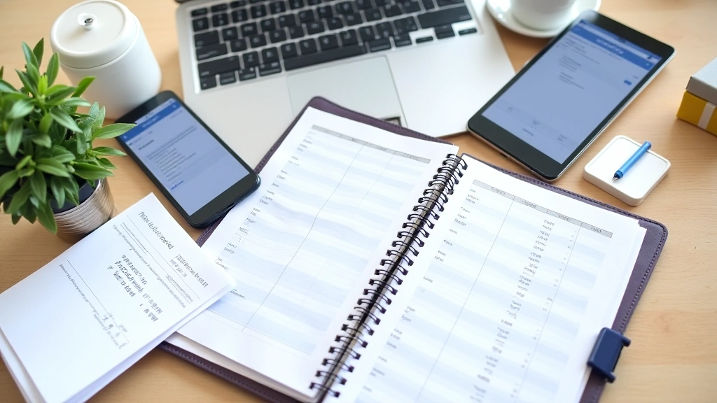 Instrumente de urmărire financiară pe diferite dispozitive - laptop, tabletă și smartphone